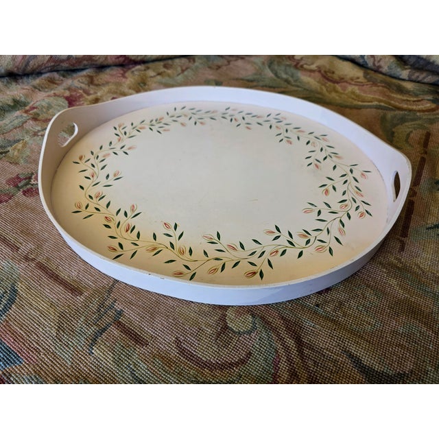Artisans De Provence France Hand-Painted 19" Dresser Tray For Sale In New York - Image 6 of 8