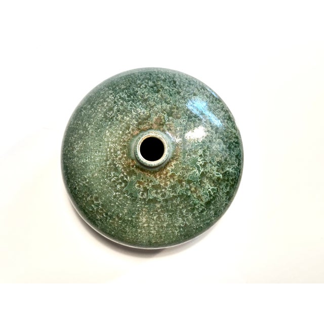 Studio Ceramic Vase with Crystalline Effect Glaze by Elisabeth Grosser, Germany, 1980s For Sale - Image 14 of 16
