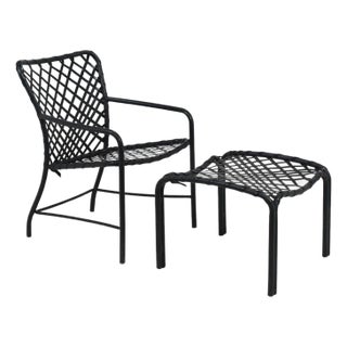 Brown Jordan Tamiami Lounge Chair & Ottoman For Sale