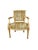 Mid 20th Century Vintage Neoclassical Striped Seat Armchair For Sale - Image 5 of 15