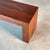 Wood Minimalist Sculptural Walnut Bench, Italy 1970s For Sale - Image 7 of 18
