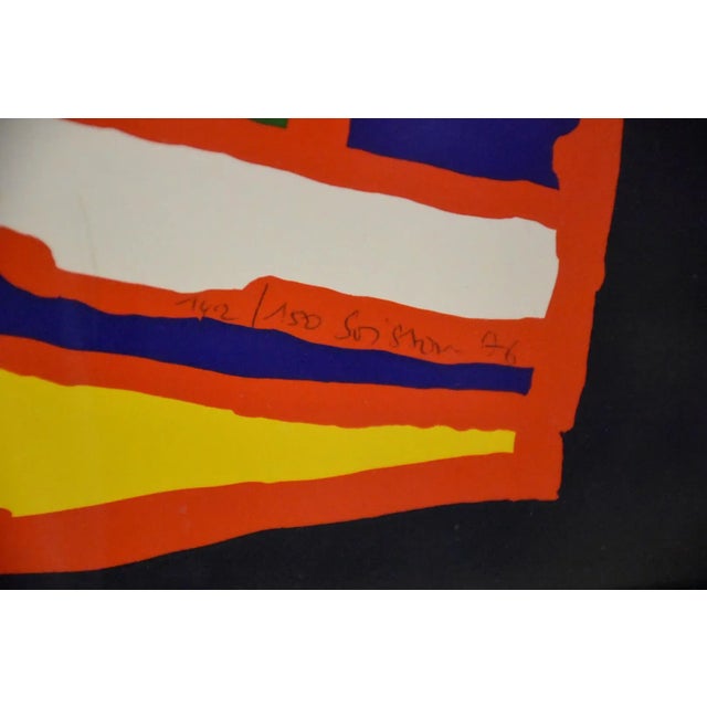 1970s 1970s Jacques Soisson Abstract Serigraph 25" X 33" For Sale - Image 5 of 6