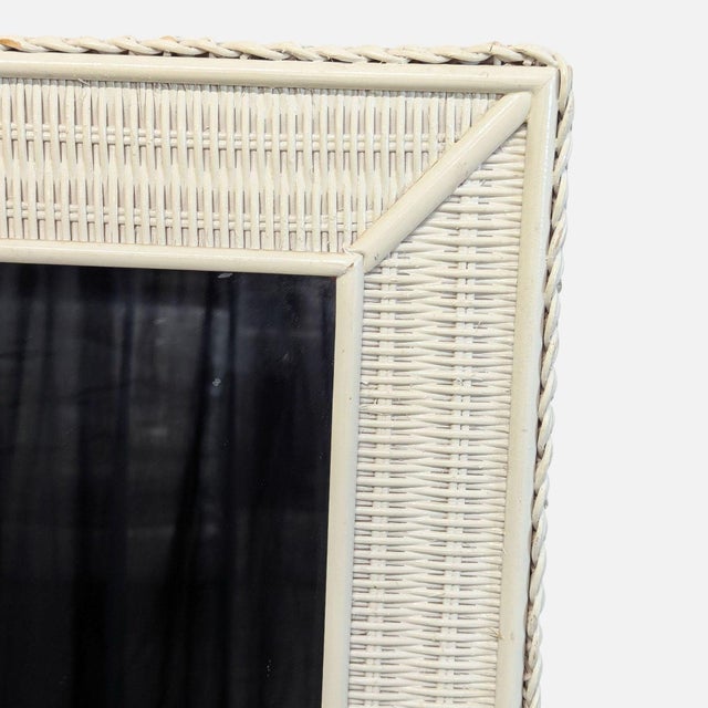 Wicker Floor Mirror For Sale In San Francisco - Image 6 of 6