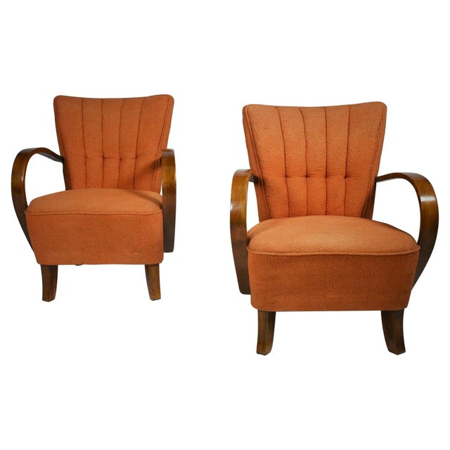 Set of Model H-237 Armchairs by Jindřich Halabala For Sale - Image 13 of 13