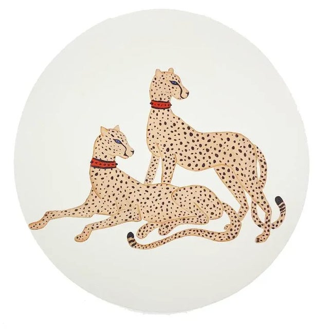 Transitional Big Cats by Willa Heart Coasters - Set of 4 For Sale - Image 3 of 6