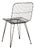 Industrial Style Black Metal Wire Chair For Sale
