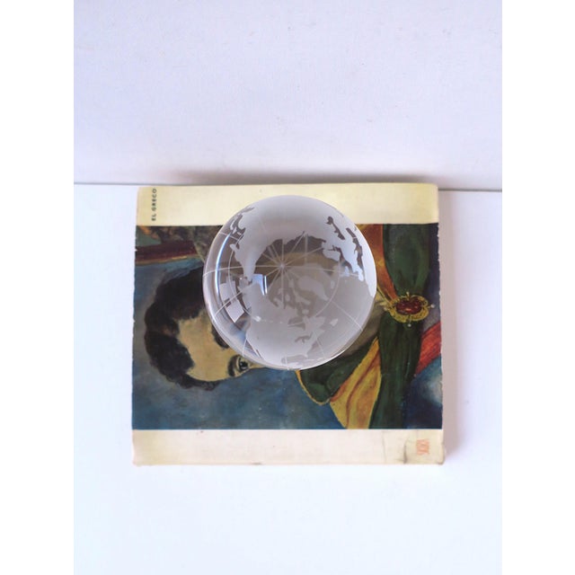 Late 20th Century World Globe Crystal For Sale - Image 5 of 6