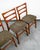 1960s Mid Century Modern Dining Chairs Set 4 Mobler Ladder Back Farstrup Teak Grey MCM For Sale - Image 9 of 12