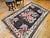 Black Vintage Caucasian Karabagh Kilim, Flat-Woven Wool, Floral Bouquet Pattern, Dark Brown & Ivory, 5x8 For Sale - Image 8 of 17