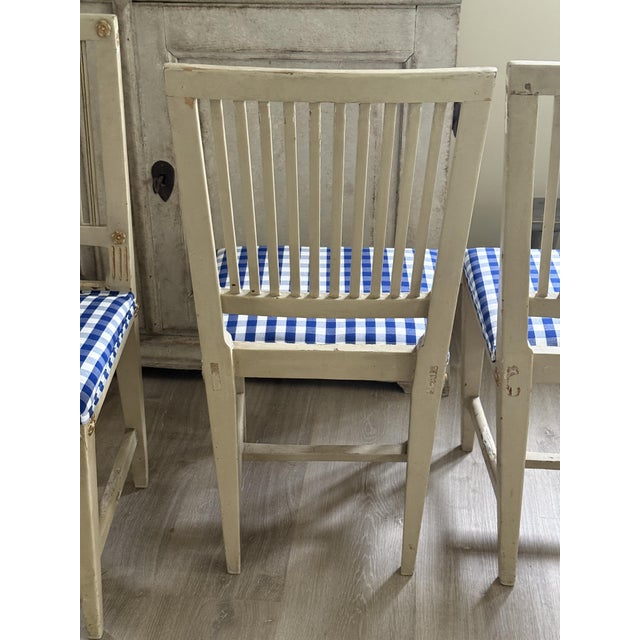 Gustavian Chairs, 1850s, Set of 4 For Sale - Image 6 of 11