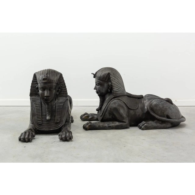 Sphinxes, Bronze, Set of 2 For Sale - Image 12 of 12