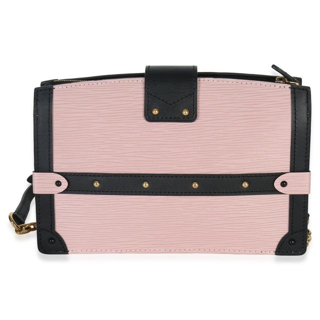 Louis Vuitton Rose Ballerine Epi Trunk Clutch Handbag For Sale - Image 4 of 9