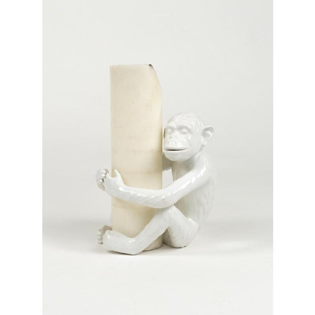 Ceramic Mid-Century Monkey Candleholders in Ceramic attributed to Vivai Del Sud, Italy, 1970s, Set of 2 For Sale - Image 7 of 16