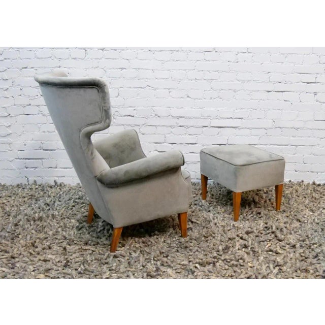 Set of Model FH 8023 Wingback Hammer Chair by Fritz Hansen for Dania 1950 For Sale - Image 12 of 13