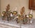 Pair of Mid-Century Italian Tole and Porcelain Floral Three-Light Wall Sconces For Sale - Image 10 of 10