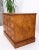 Brown 4 Drawers Embossed Leather Top Burl Wood File Cabinet Credenza w/ Key For Sale - Image 8 of 13