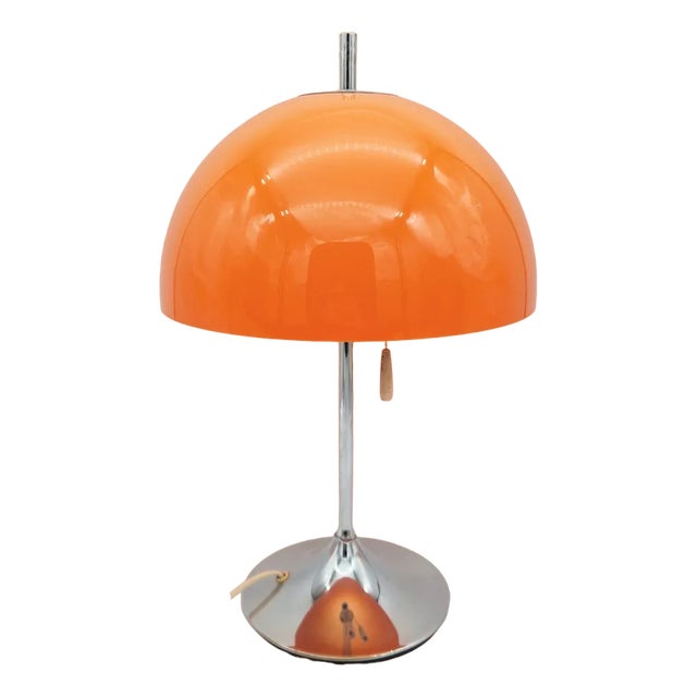Space Age Orange Table Lamp by Frank Bentler for Wila, 1970s For Sale