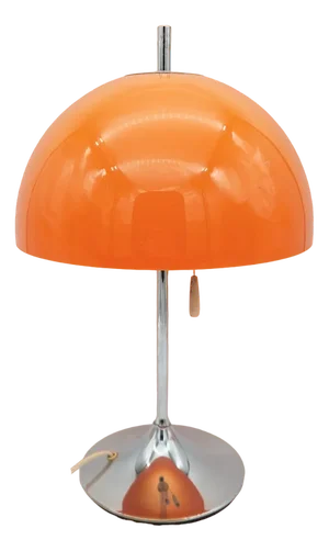 Space Age Orange Table Lamp by Frank Bentler for Wila, 1970s