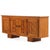 An impressive and substantial solid oak enfilade or sideboard executed in the monumental French mid-century regionalist...