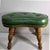 Mid-Century Green Vinyl Kidney-Shaped Footstool Ottoman, C. 1950s–60s For Sale - Image 10 of 11