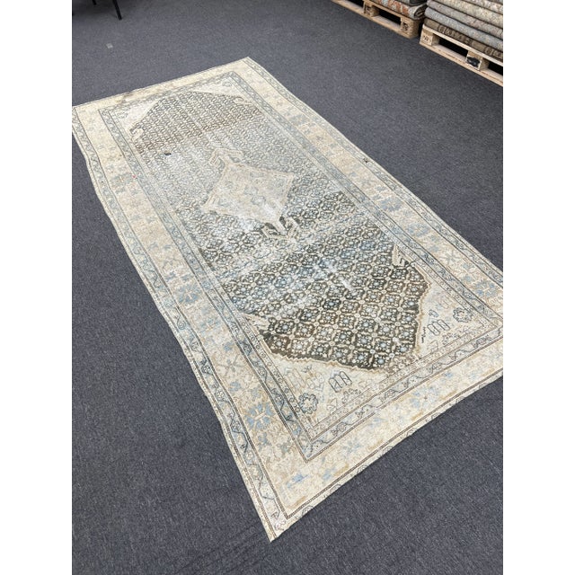 1940s Persian Hand-Knotted Wool Malayer Runner Rug For Sale - Image 4 of 7