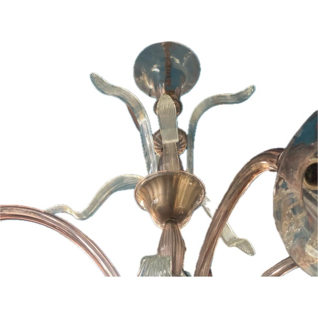 Brown Venetian Chandelier in Murano Glass, 1940s For Sale - Image 8 of 18