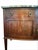 French Antique French Louis XVI Demilune Mahogany Calacatta Viola Marble Top Buffet Sideboard Credenza For Sale - Image 3 of 18