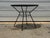 Mid-Century Modern Vintage Salterini Style Wrought Iron Mesh Patio Table – 36” Round For Sale - Image 3 of 12