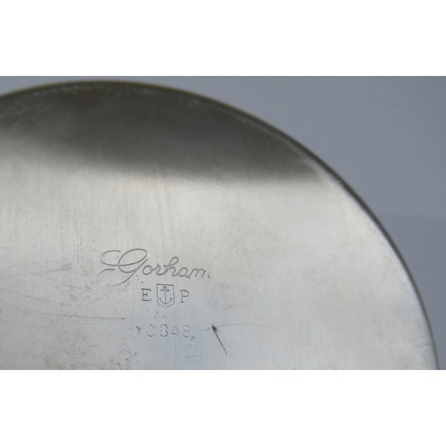 Vintage C1970's Gorham Silver Plate Bushell-Shaped Lidded Tea Caddy Container For Sale - Image 12 of 13