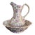 Vintage Chintz Patterned Pitcher and Basin Set For Sale