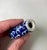Antique Blue & White Enamel Lotus Flower Chinese Snuff Bottle With Stone Stopper For Sale - Image 13 of 15