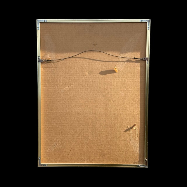 Metal Vintage Charles Bragg Exhibition Poster “The Riddle” Wash Art 77, Framed Social Satire Art For Sale - Image 7 of 7