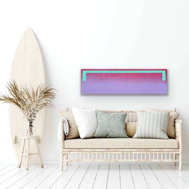 Abstract William Finlayson Jr. Acrylic Painting on wood Panel Titled “Aurora” 2022 For Sale - Image 3 of 6