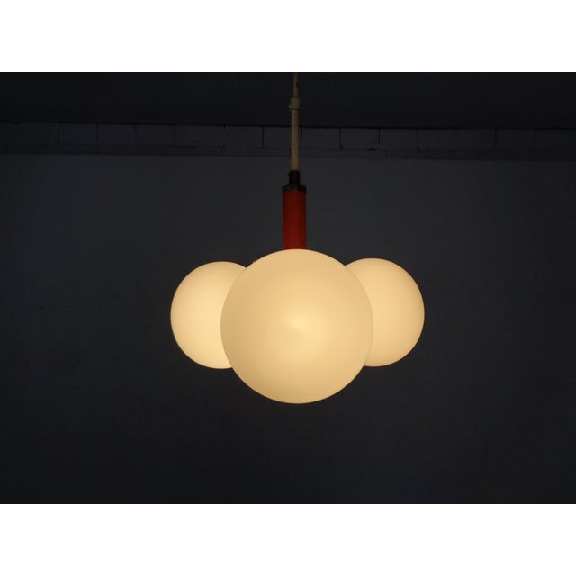 Space Age Sputnik Ceiling Lamps with Glasses by Richard Essig, Germany, 1970s, Set of 2 For Sale - Image 11 of 18