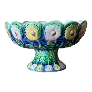 Vintage Regency Smith and Hill Footed Majolica Bowl