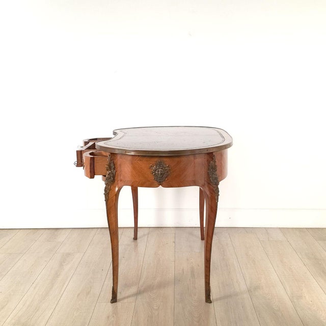 French Kidney-Shaped Desk, Circa 1880 For Sale - Image 4 of 12