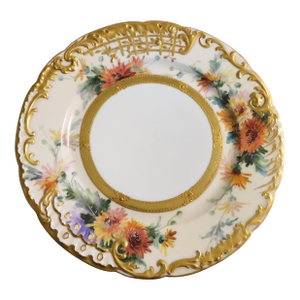 1920s Dresden Floral Plate