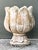 French Vintage Patinated Cast Concrete Tulip Planter For Sale - Image 3 of 12