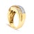 2020s 14K Yellow Gold 1.0 Cttw Diamond Wave Design Band Ring For Sale - Image 5 of 6