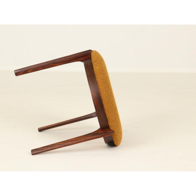 Brown Vintage Danish Stool in Rosewood, 1960s For Sale - Image 8 of 18