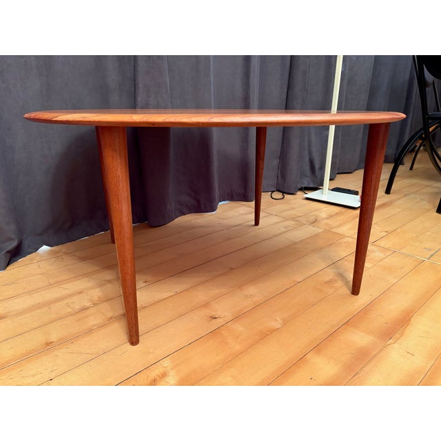 Wood Vintage Danish Coffee Table by Peter Hvidt & Orla Mølgaard-Nielsen for France & Søn, 1960s For Sale - Image 7 of 14
