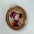 Hand painted miniature portrait on porcelain with gold-tone frame // original antique art // portrait of a female // collectible artwork For Sale - Image 10 of 10