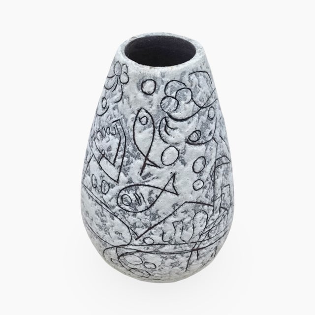 Mid-Century Modern Ceramic Vase by Adele Bolz for Ruscha, 1960 For Sale - Image 3 of 17