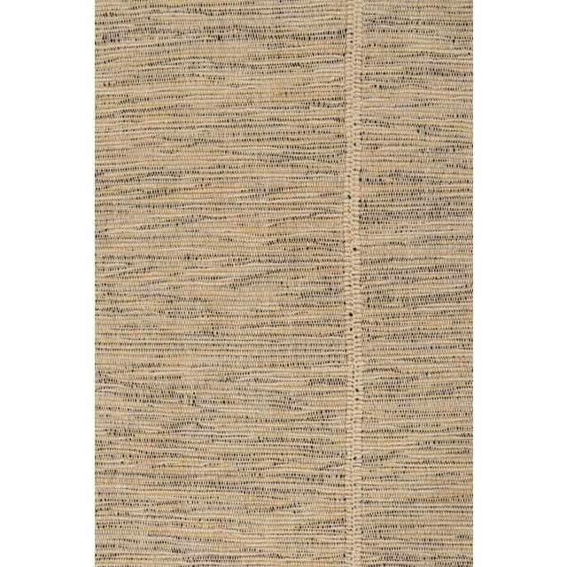 2010s Rug & Kilim’s Contemporary Kilim Rug in Beige With Black and Yellow Accents For Sale In New York - Image 6 of 8