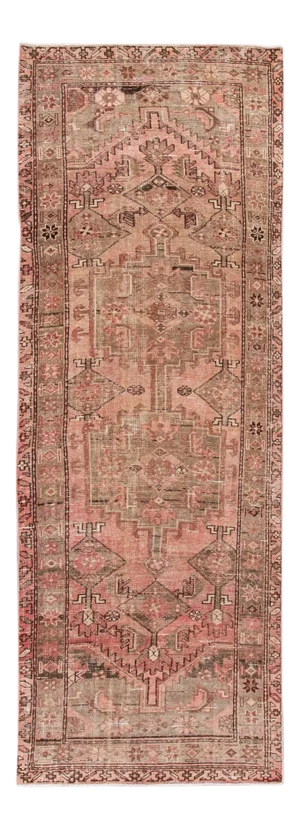Rose Vintage Persian Handmade Wool Runner
