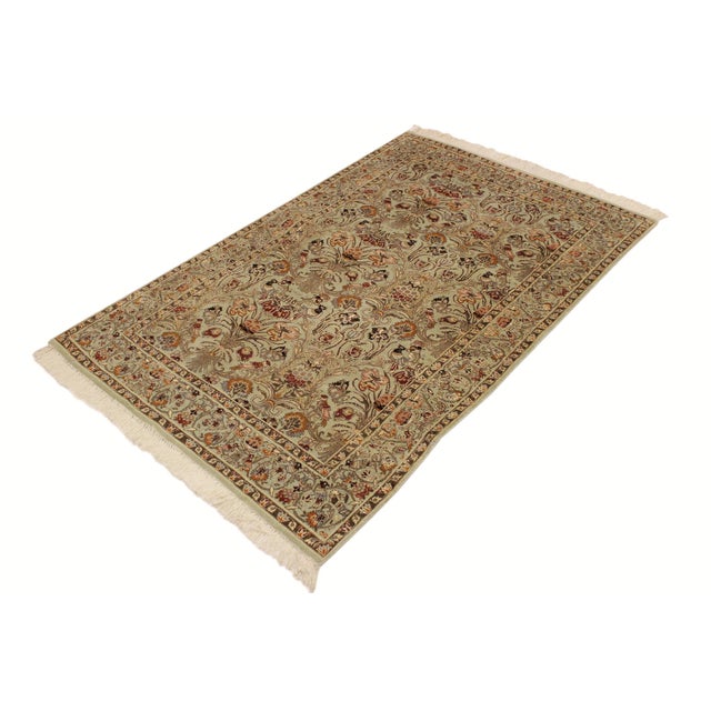 Designed with mesmerizing intricacy and gorgeous color palette, this hand-knotted masterpiece demonstrates the beauty and...