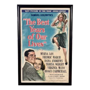 "The Best Years of Our Lives" 1946 Vintage Movie Poster, Professionally Framed