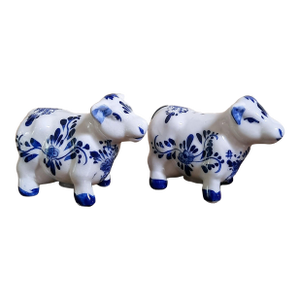 Holland Delft Blue and White Cow Salt Pepper