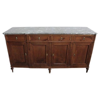 Antique French Enfilade in Massive Cherry For Sale