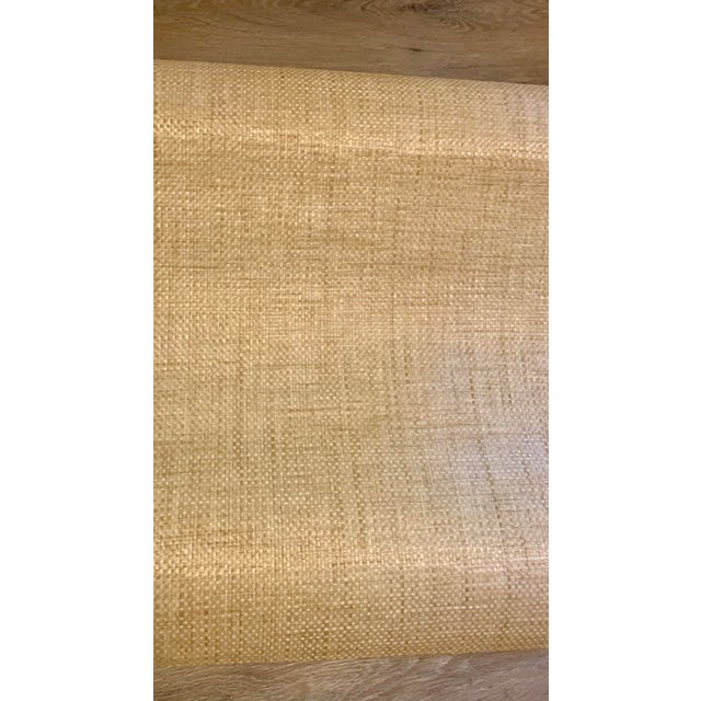 Textile Vintage Schumacher Handmade Japanese Grasscloth Wallcovering - 3 Matching Rolls For Sale - Image 7 of 7